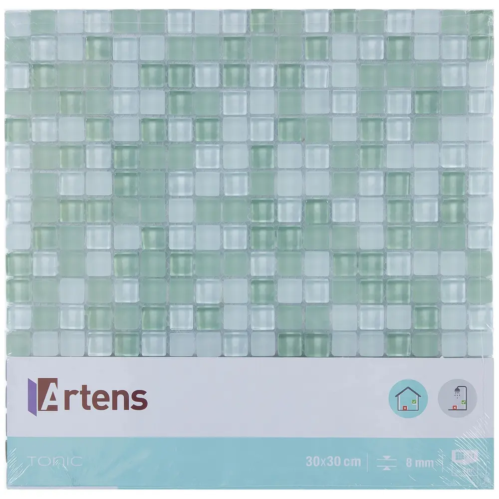 Мозаика Artens «Tonic», 30х30 см, стекло, цвет зелёный 18731653 STLM-2034893  - Вид №3