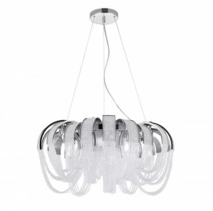 Подвесная люстра Crystal Lux Heat SP10 Crystal CRYSTAL LUX ДИЗАЙНЕРСКИЕ, HEAT CRYSTAL 056909 Хром