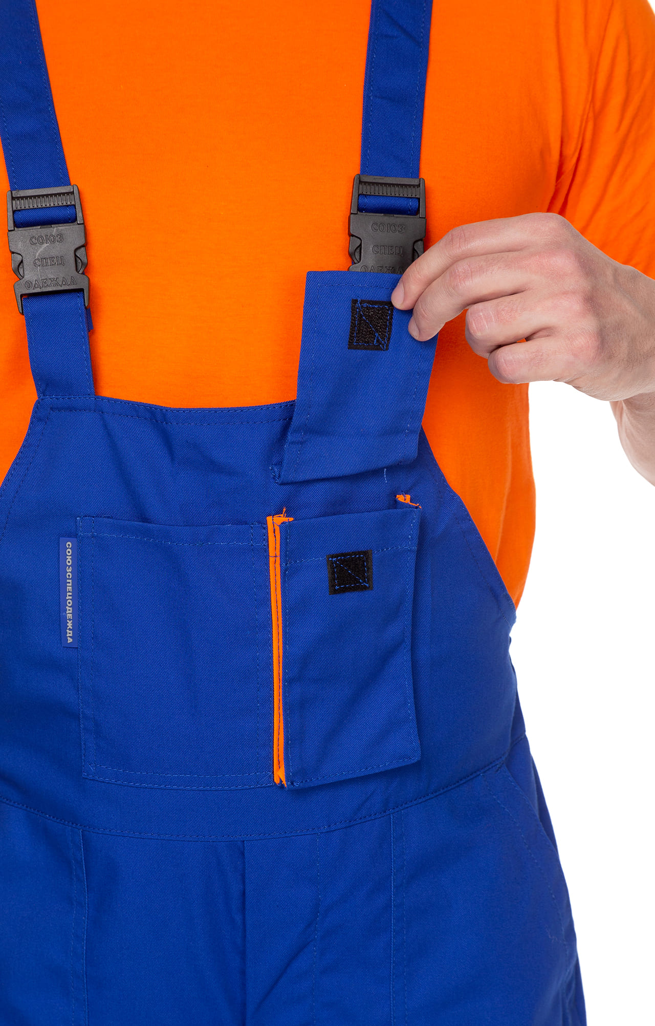 65627 Полукомбинезон "Эксперт-2" василек  Летняя спецодежда  размер 64-66/170-176  - Вид №5