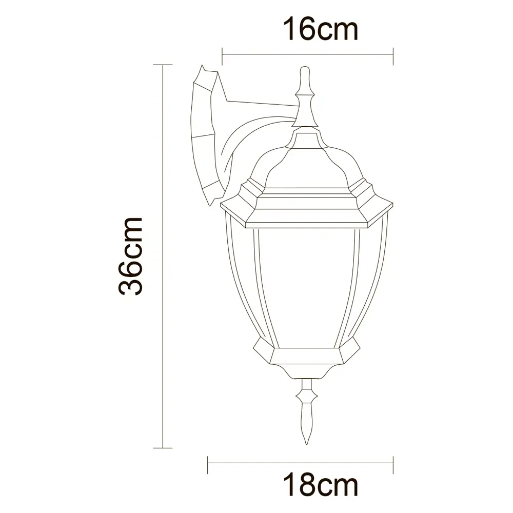Светильник уличный настенный Pegasus 60 Вт IP44 цвет белый/золотой Arte Lamp STLM-2112802 - Вид №8