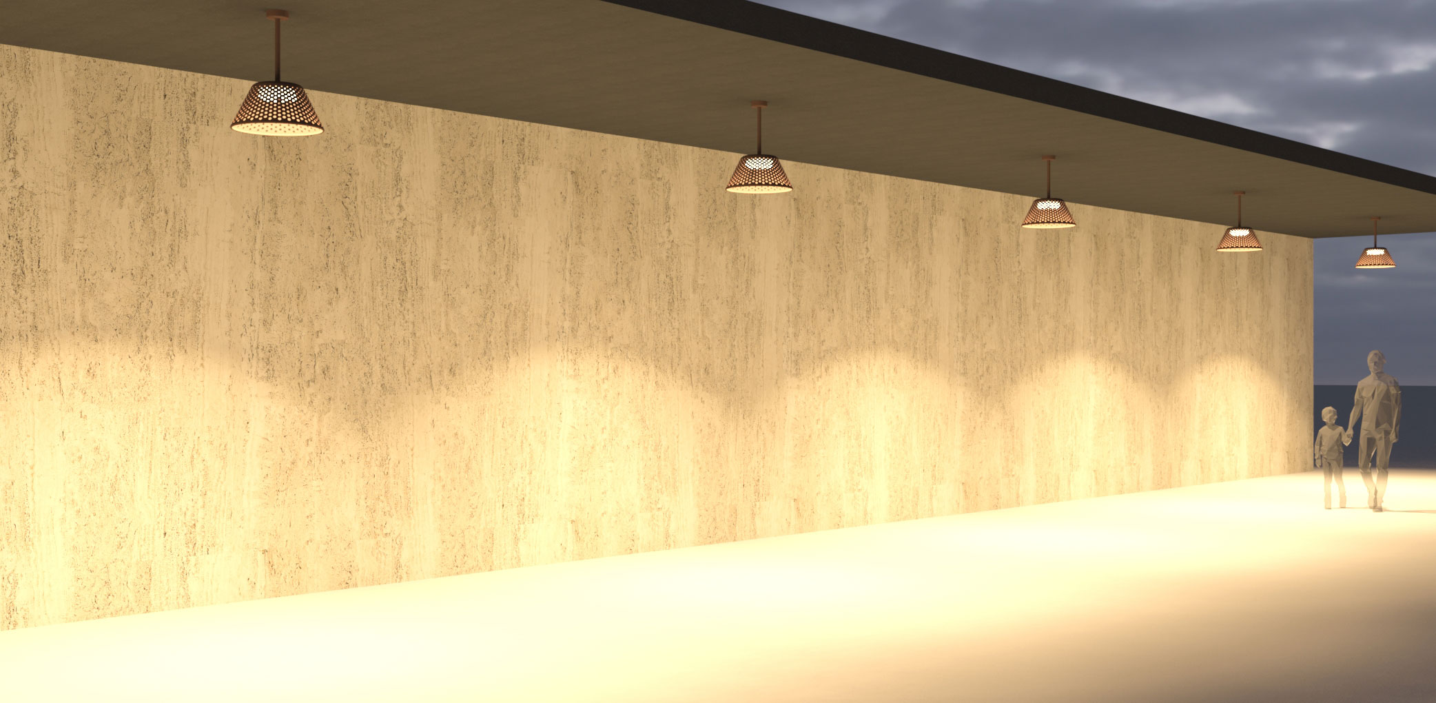 3270616 Потолочный светильник Platek MESH XL Soffitto  MESH XL H. 635 mm - LED 3000K 75°  - Вид №11