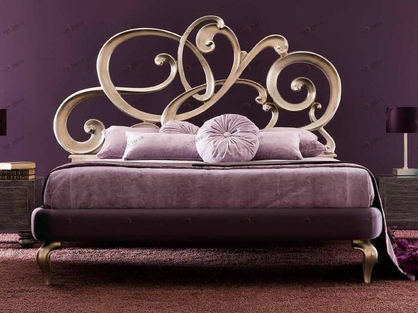 CorteZari Кровать двуспальная с обивкой кожей Elegance sun-id-1503697