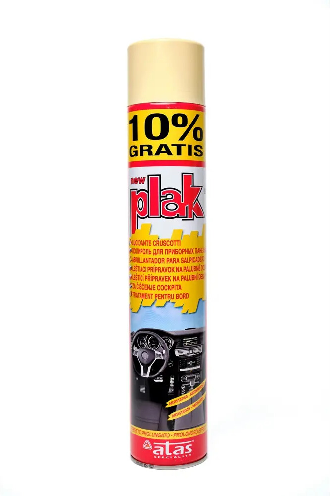 91659367 Полироль для пластика Atas Plak Spray Персик глянцевая 750 мл STLM-0848421