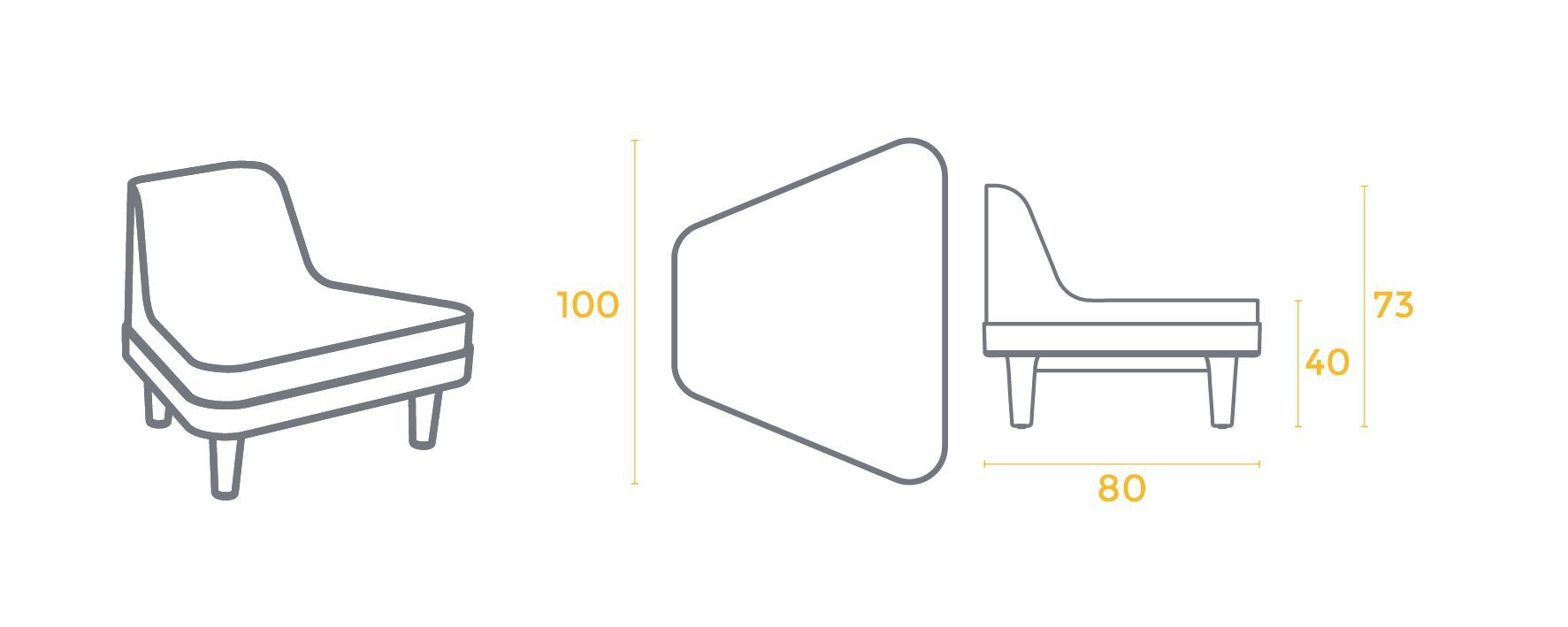 Модульный диван с пенопластовым покрытием SIXINCH OFFSHORE ARCH-00097661 - Вид №8