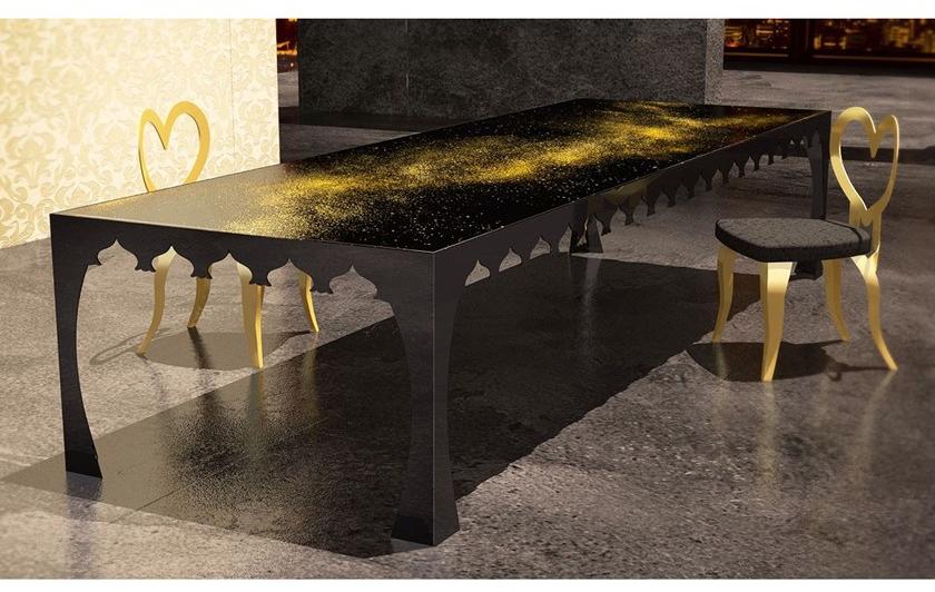 Unica by Tecnotelai Прямоугольный обеденный стол из закаленного стекла Le mille e una notte sun-id-1416882 - Вид №2