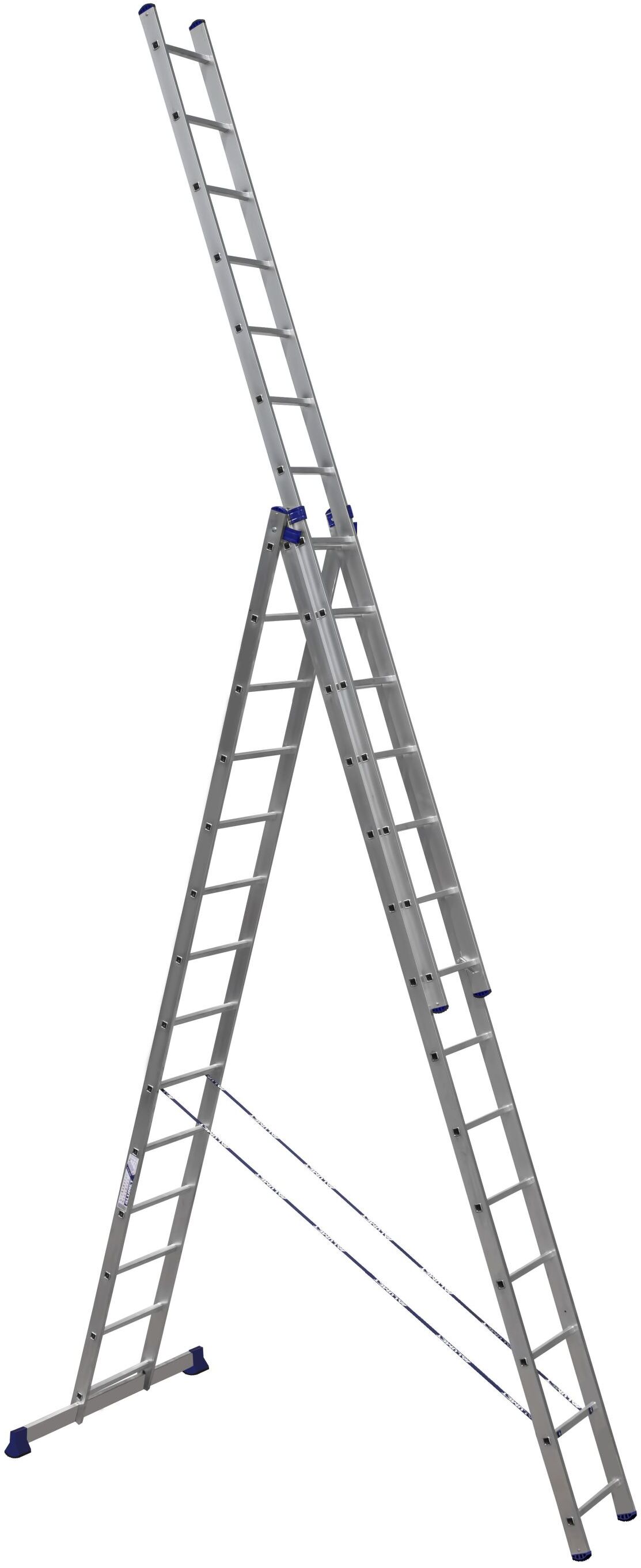 Алюминиевая трехсекционная универсальная лестница HS3 6314