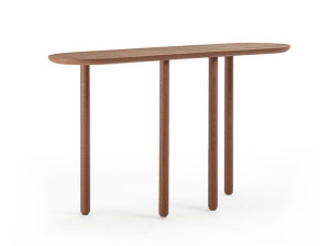 Деревянная овальная консоль