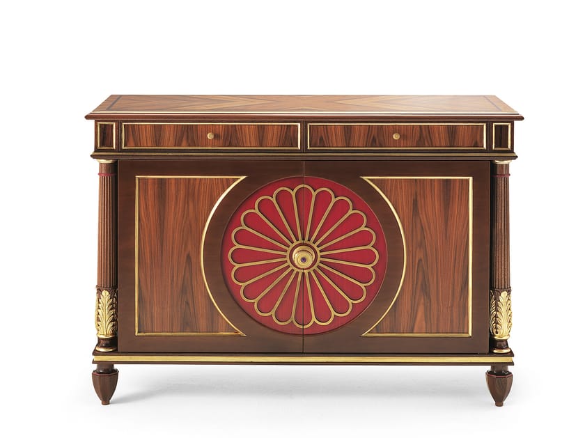 Деревянный сервант с распашными дверцами и ящиками OAK Галерея ARCH-00043520