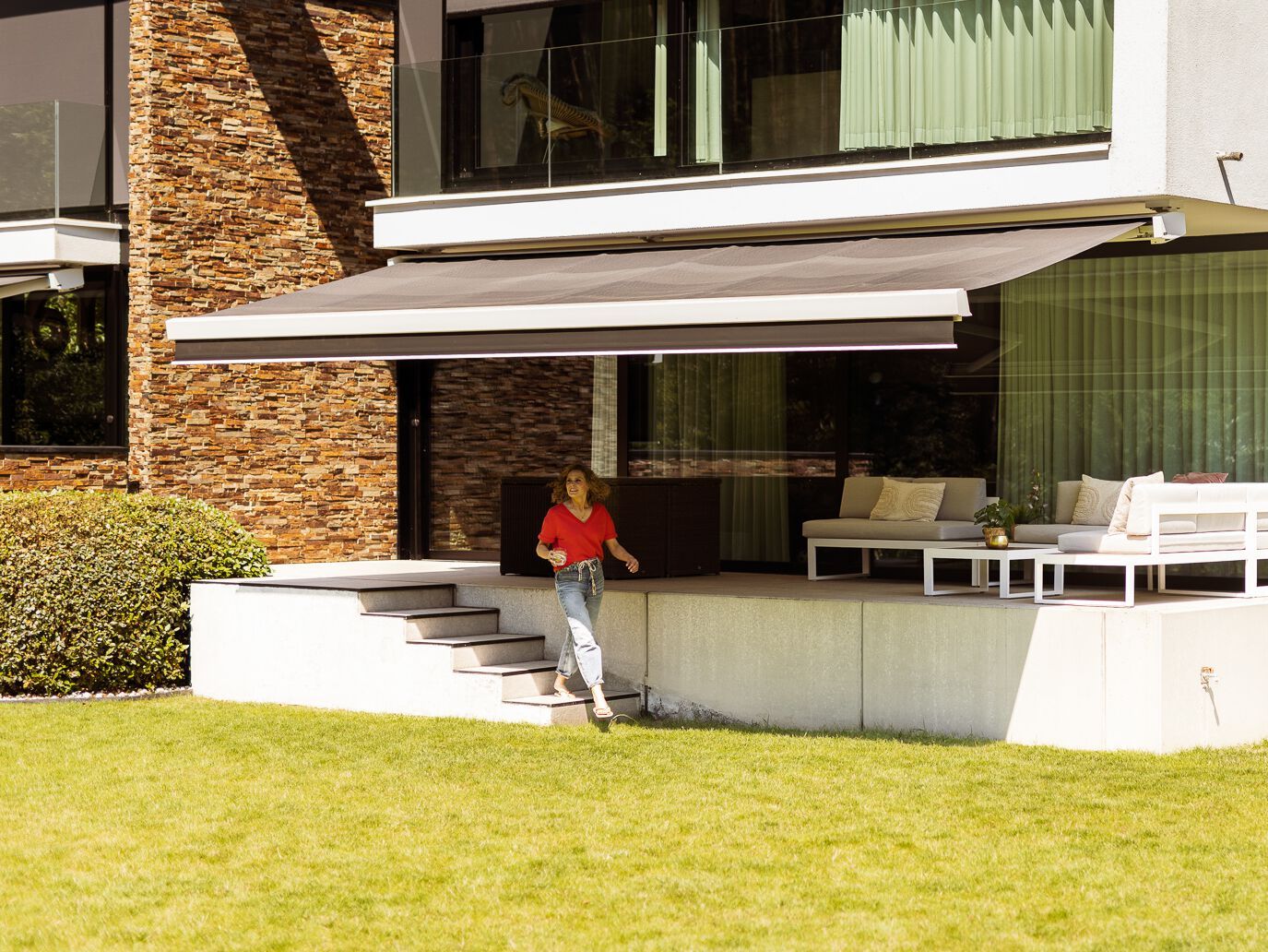 Тент с выдвижными ящиками со встроенным освещением Harol CADIZ ARCH-00113848 - Вид №1