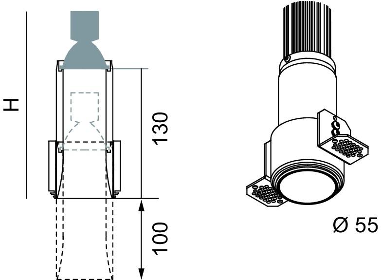 Lucifero's Круглый встраиваемый точечный светильник Nyx sun-id-1497749 - Вид №3