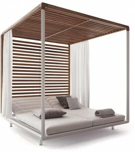 TRIBÙ Деревянная грядка с балдахином Pavilion