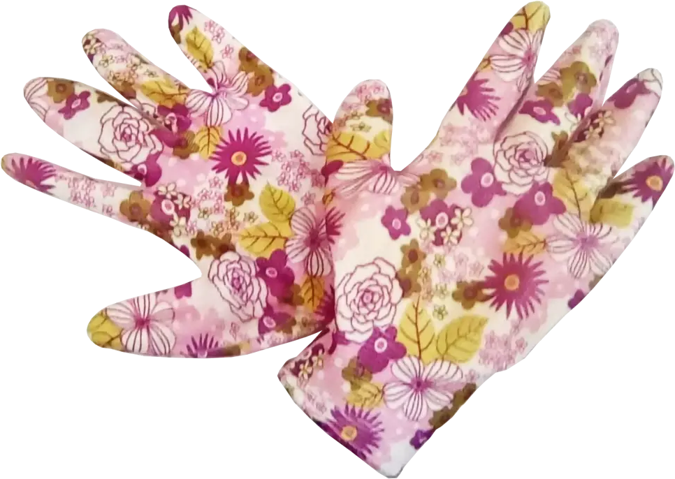 Садовые перчатки GARDEN FLOWERS с нитриловым покрытием для защиты рук 82842751