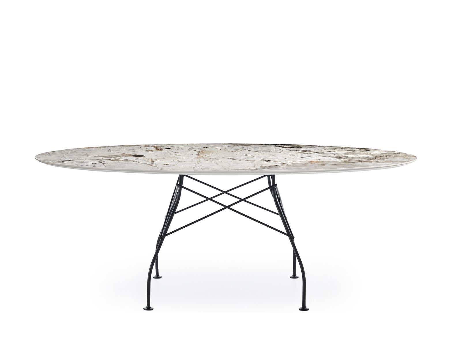 Овальный обеденный стол из керамогранита Kartell GLOSSY ARCH-00030518 - Вид №10