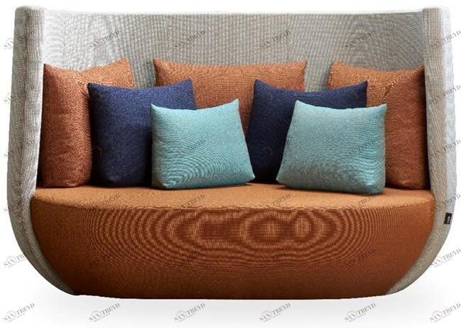 ROSSIN 2-местный тканевый диван Nido sun-id-1515957