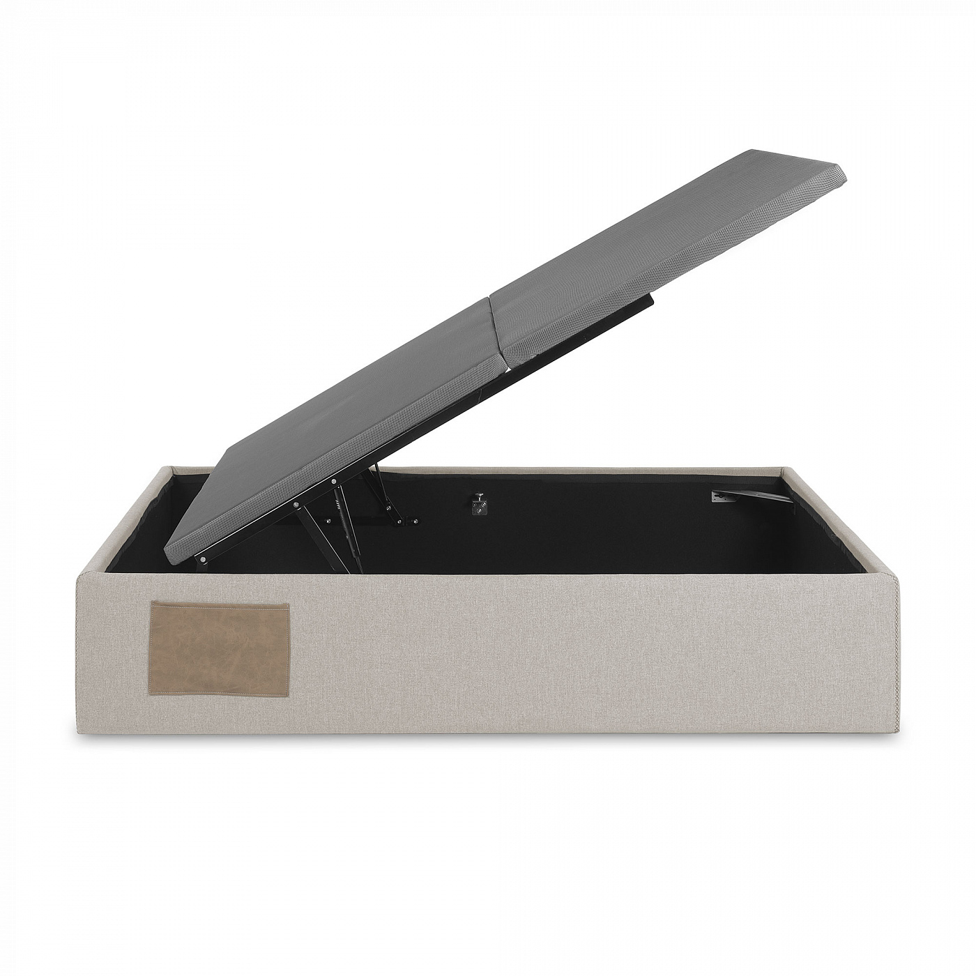 062852 Кровать c ящиком для хранения 160x200 бежевая La Forma Matters 