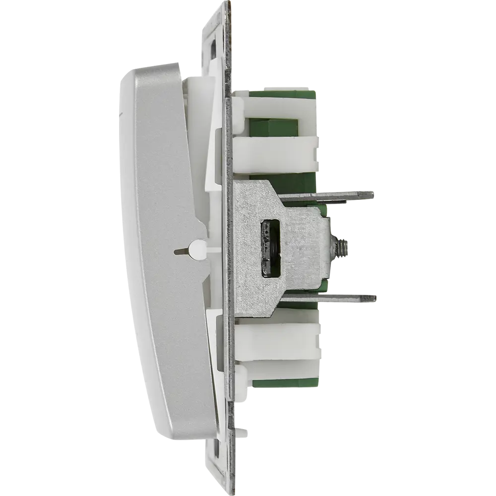 Переключатель встраиваемый Hegel Мастер 1 клавиша цвет серебро STLM-2053958 - Вид №3