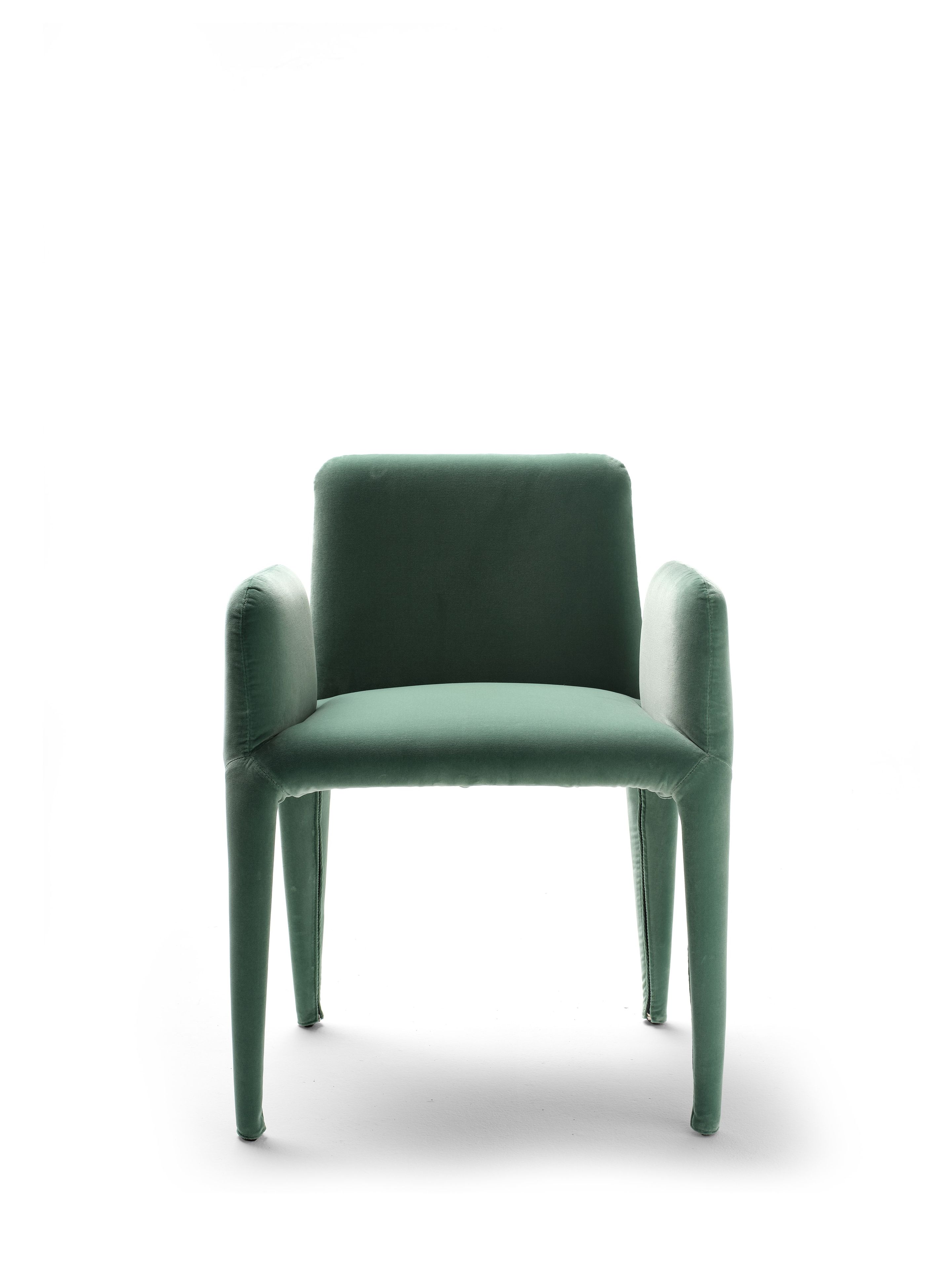 Бархатное кресло с подлокотниками EPÒNIMO Nova ARCH-00146389 - Вид №1