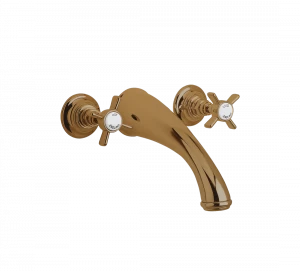 Gentry Home Смеситель для раковины Style на три отверстия с всплывающей пастой Ascot Бронза GH101941