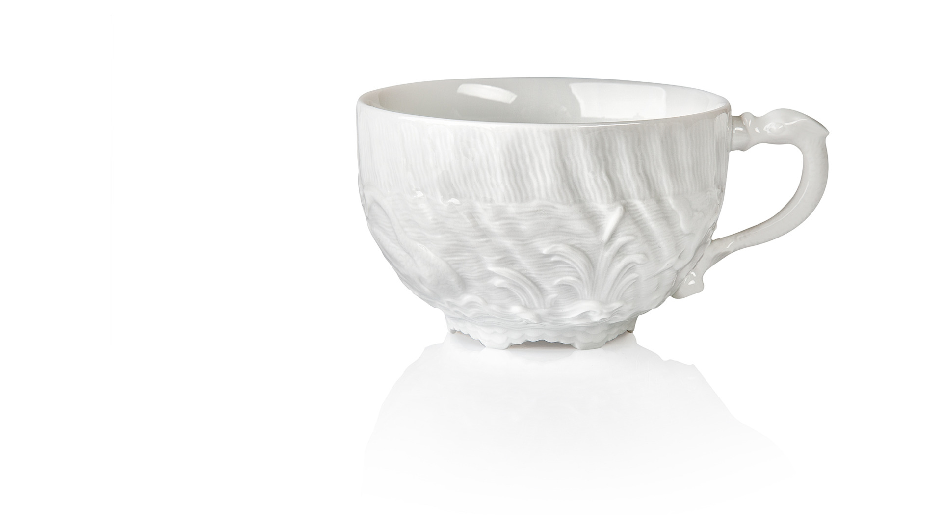 10664294 Meissen Сервиз чайный "Лебединый сервиз" (белый рельеф) на 6 персон 21 предмет Фарфор, Керамика  - Вид №6