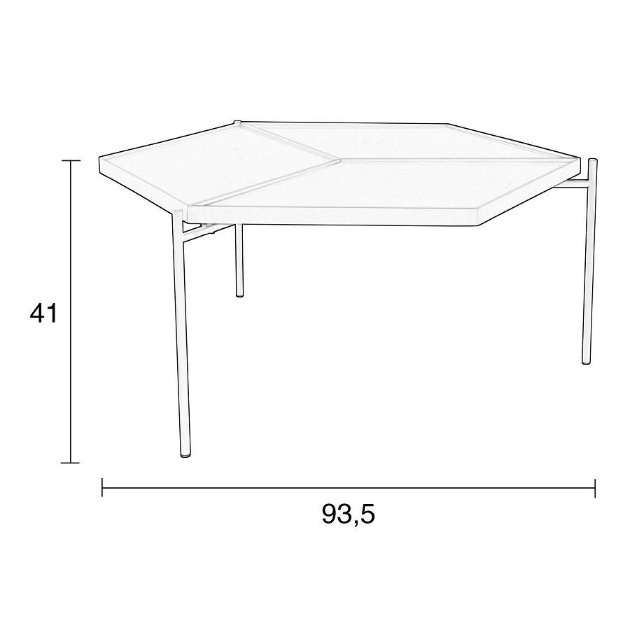 Столик кофейный Montell L, коричневый Zuiver 2300133 - Вид №7