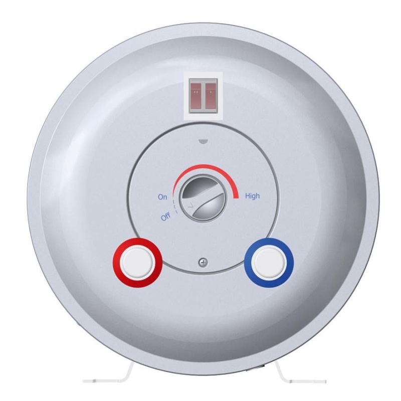 Водонагреватель электрический накопительный Praktik THERMEX 50л нержавеющий белый вертикальный 50-V PRAKTIK50V - Вид №3