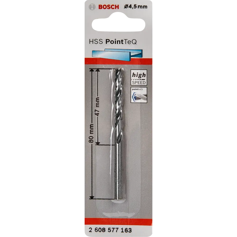 Сверло по металлу Bosch HSS Pointteq 4.5x47 мм 82136757 STLM-2199662 BOSCH PROFESSIONAL  - Вид №3