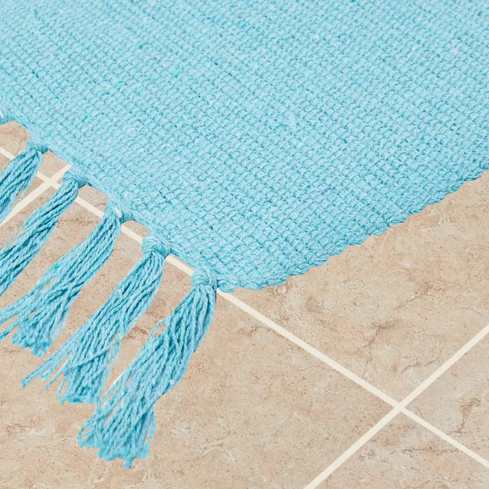 Santreyd Solid Mat: бирюзовый хлопковый коврик для ванной и гостиной 89361022 STLM-1039749 - Вид №1