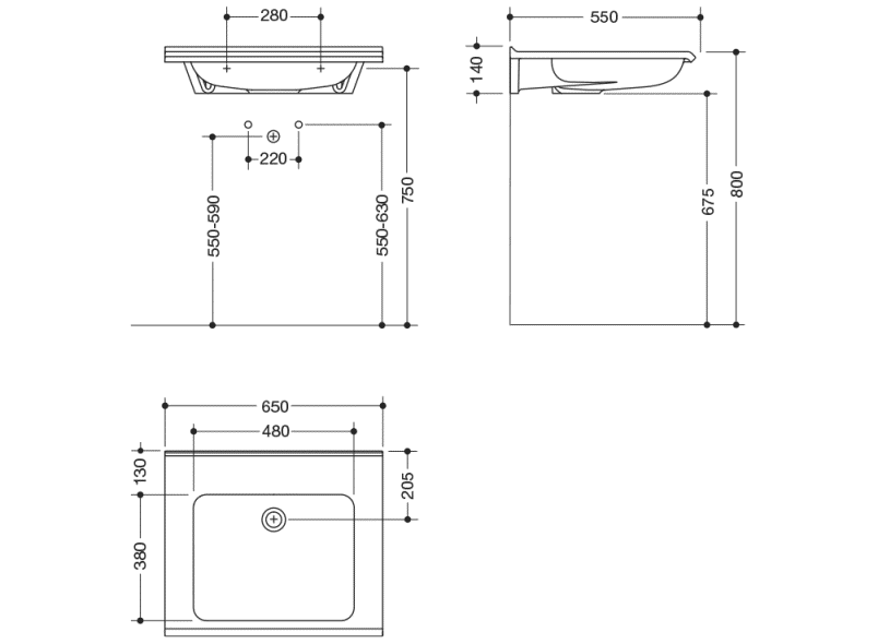 950.13.200 Тумба под умывальник, модульная HEWI USA Produkte  - Вид №2