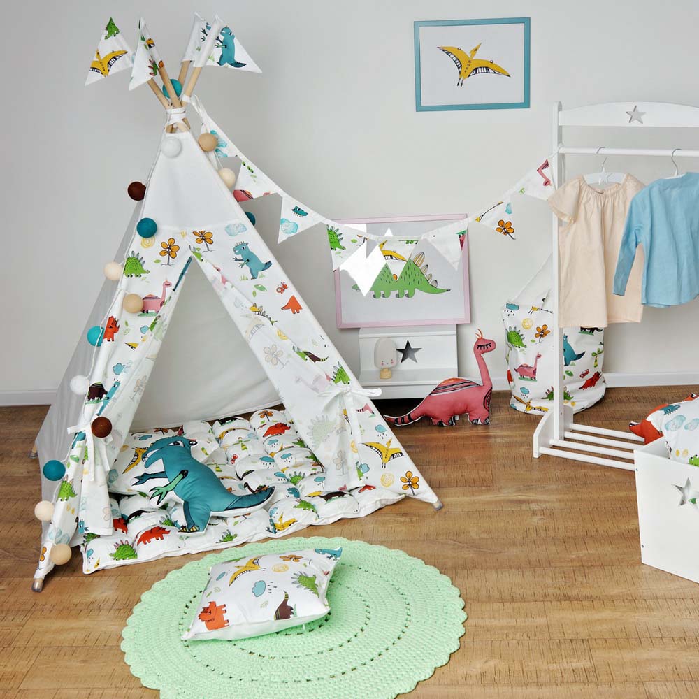 Тканевая корзина Dino VAMVIGVAM DINO 281542 Красный;желтый;зеленый Santreyd - Вид №1