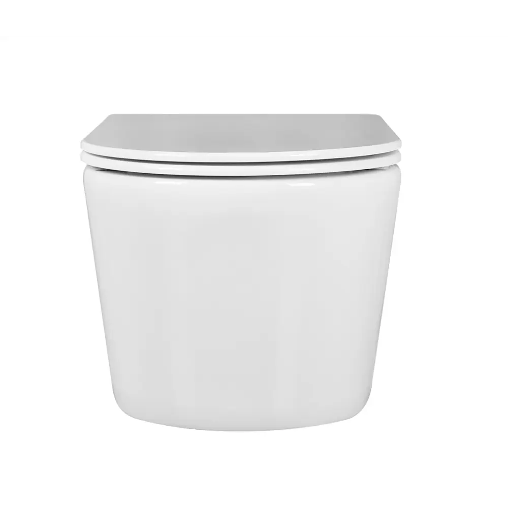 Унитаз подвесной Aquatek Оберон AQ1363W-00, безободковый, с сиденьем микролифт STLM-2125667 - Вид №6