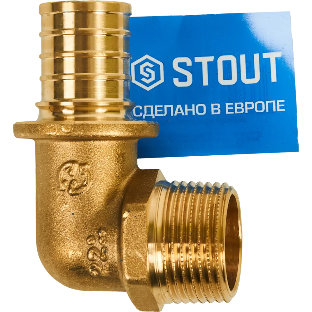 Угловой фитинг Stout 90° для систем отопления и водоснабжения 82197831 STLM-0802335 - Вид №2