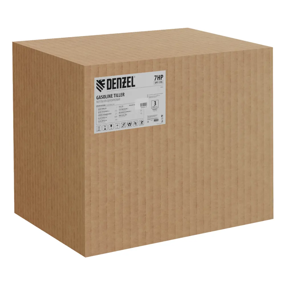 Мотоблок Denzel DPT-170S с бензиновым двигателем 7 л.с. 89365316 STLM-1582743 - Вид №9