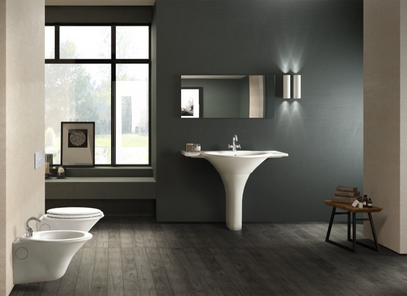 YR3801 Раковина Sculture 110 с сипонной крышкой Hatria  - Вид №2