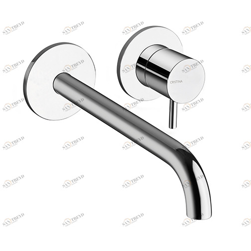 CRITV259 Смеситель для раковины LARGE, настенный, внешние части для CRICS200 (правая сторона) - CRICS201 (левая сторона) со сливом Up & Down 1 "1/4 Cristina Rubinetterie 