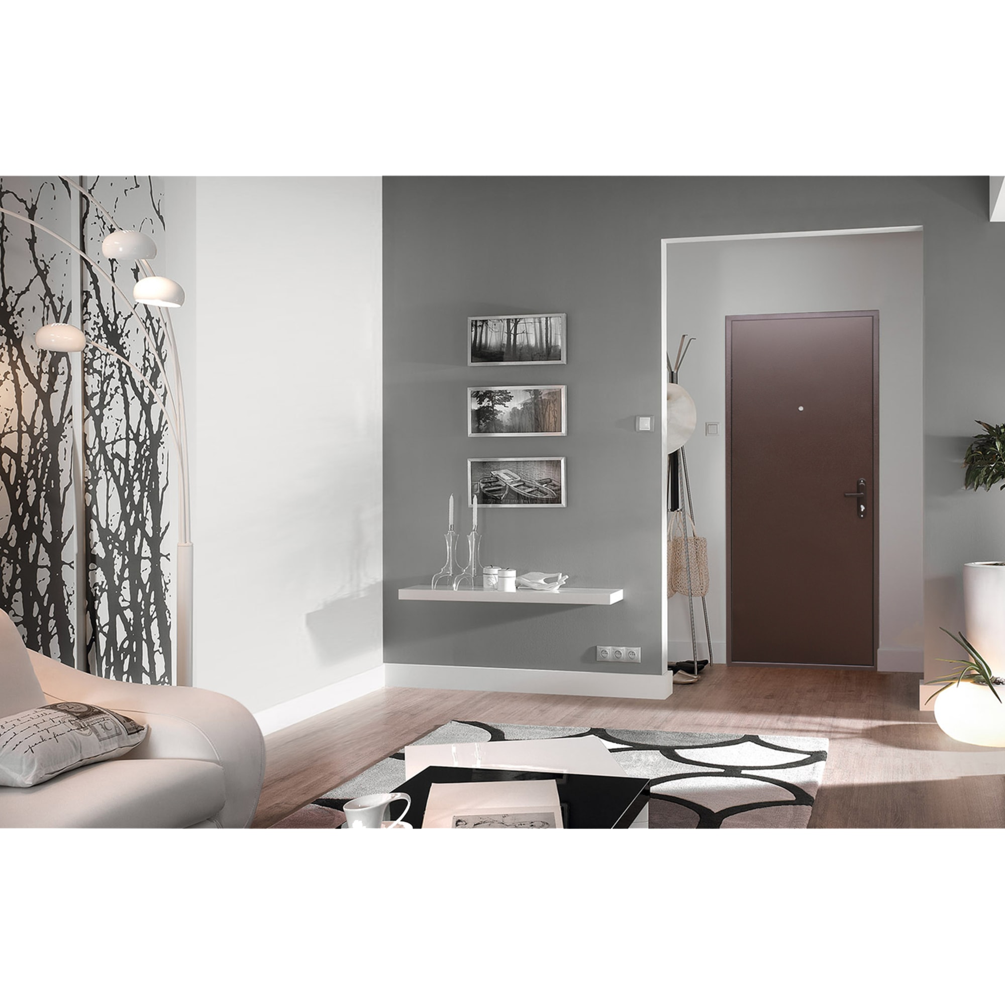 82127923 Дверь входная металлическая Стройгост 5, 860 мм, левая, цвет металл Santreyd  - Вид №7