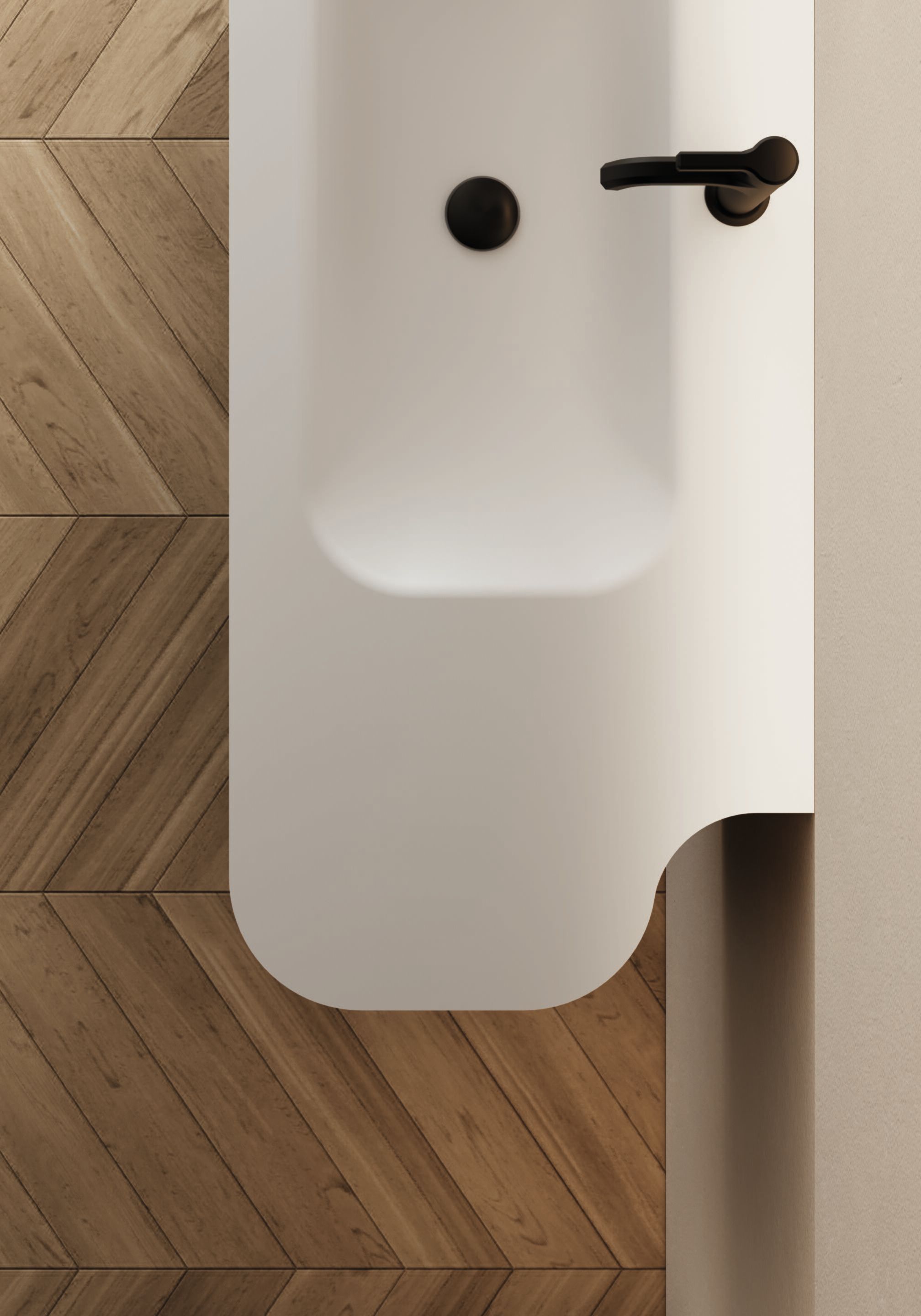 Подвесной туалетный столик с зеркалом Ideagroup Seventy Form ARCH-00052491 - Вид №4