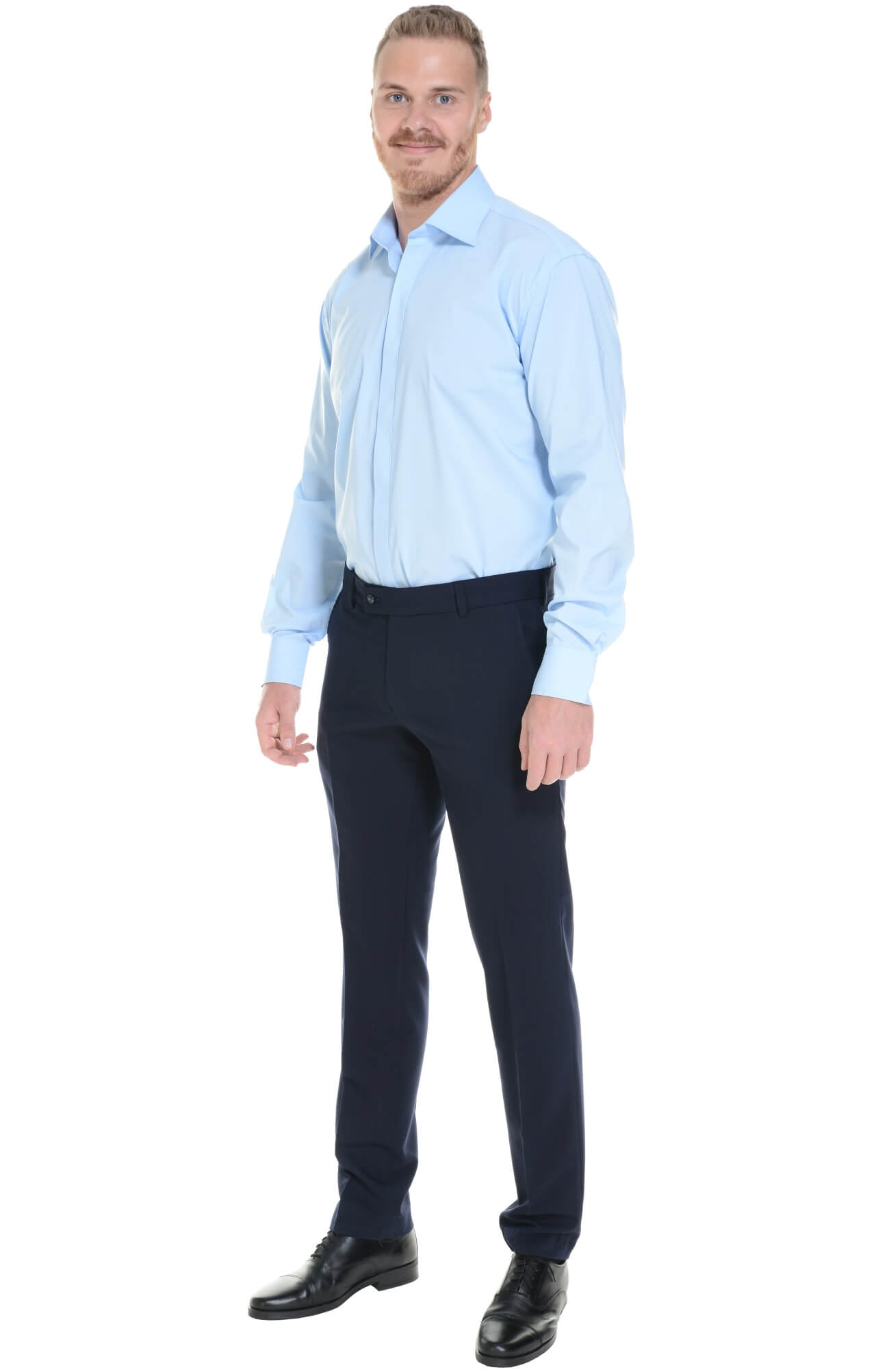 61895 Брюки  мужские dark blue El-Risto  Одежда для официантов  размер 46/176  - Вид №4