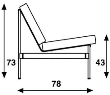 Artifort Стеганое кожаное кресло 416 F416  - Вид №8