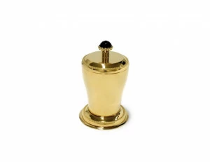 046087.BSN.62 Футляр для драгоценностей, украшенный черным жемчугом swarovski Сатин никель