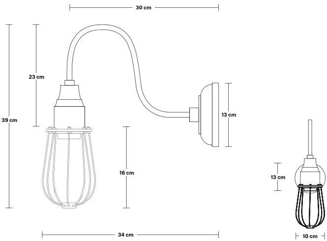 Industville Настенный светильник из латуни с фиксированным кронштейном  Sn-wcwl4-b  - Вид №4