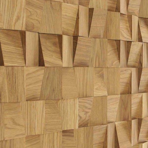 Мозаика и 3D панели из дерева Tarsi 3D Спил Дуб 3д (мозаика панели), гладкая (3Д (мозаика панели), Гладкая) 300х300 мм 3Д7020 - Вид №1