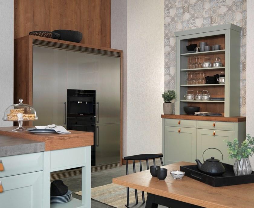 rational Кухня из стали и дерева с островом Cottage sun-id-1486852 - Вид №2