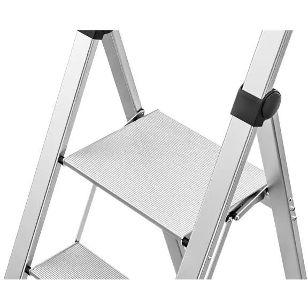 Стремянка алюминиевая Hailo Basicline DK40 3 ступени, максимальная нагрузка 150 кг 87594985 STLM-2073138 Santreyd  - Вид №1