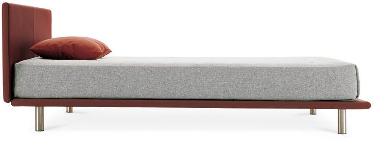 Zanotta Регулируемая по высоте двуспальная кровать из ткани или кожи Milano sun-id-1463811 - Вид №1