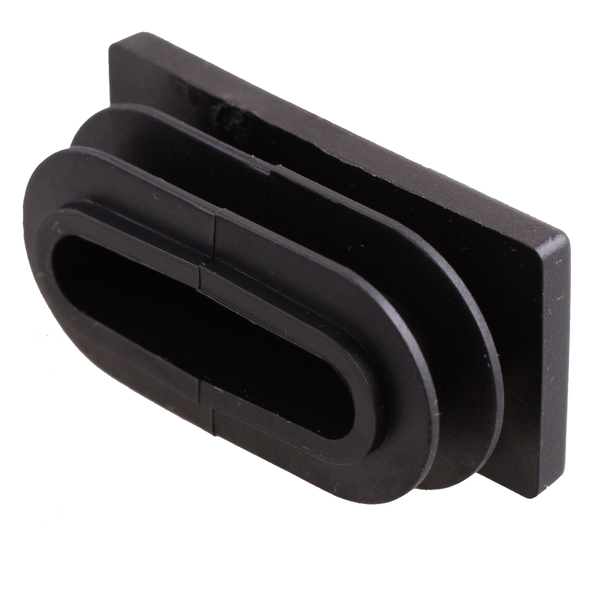 85868564 Заглушка для трубы 20x40 мм пластик, цвет черный STLM-0065812 Santreyd  - Вид №1