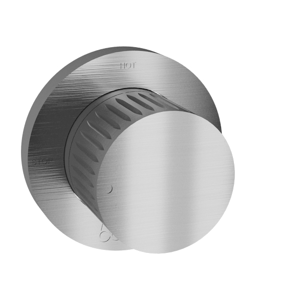 70524 Встраиваемый смеситель для душа из матовой нержавеющей стали 316 с прогрессивным картриджем. Bongio Time2020