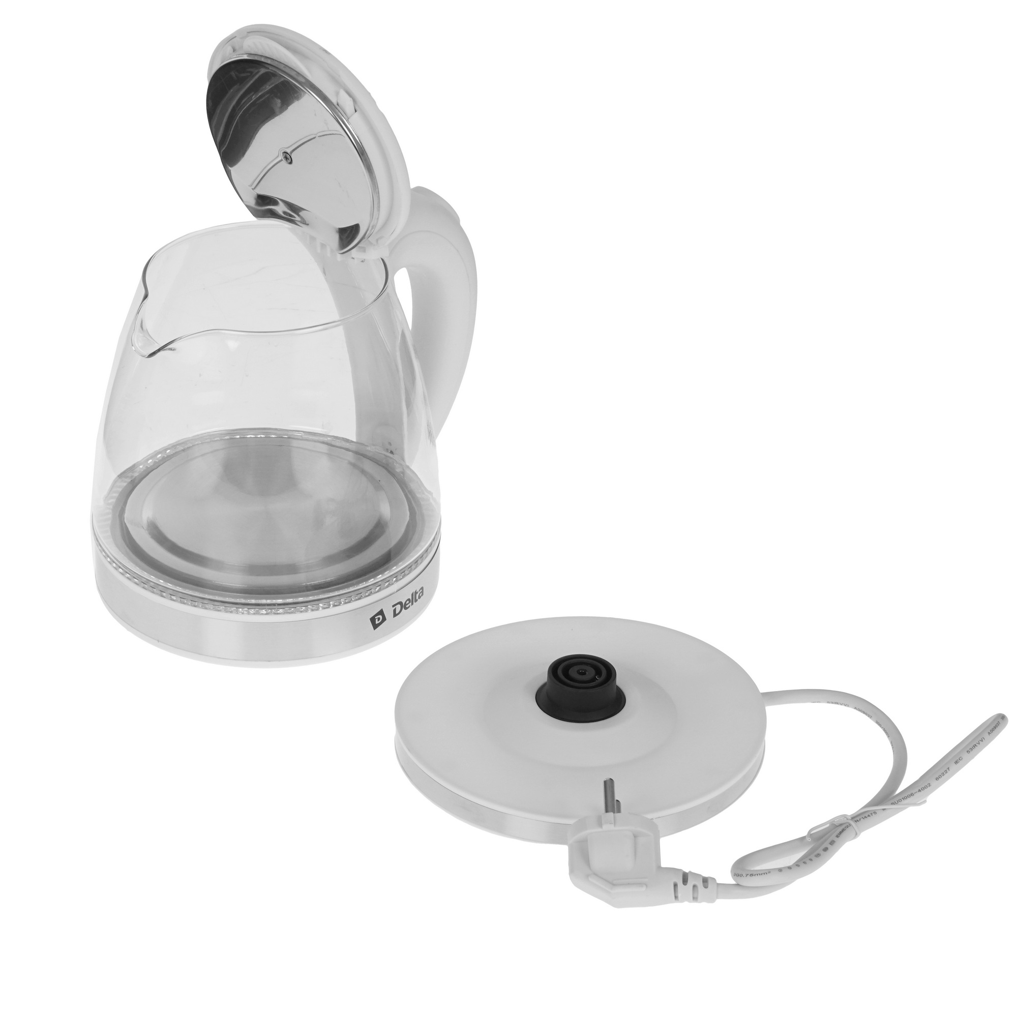 9233364 Электрочайник DELTA DL-1121 белый STDN-0001397 - Вид №4