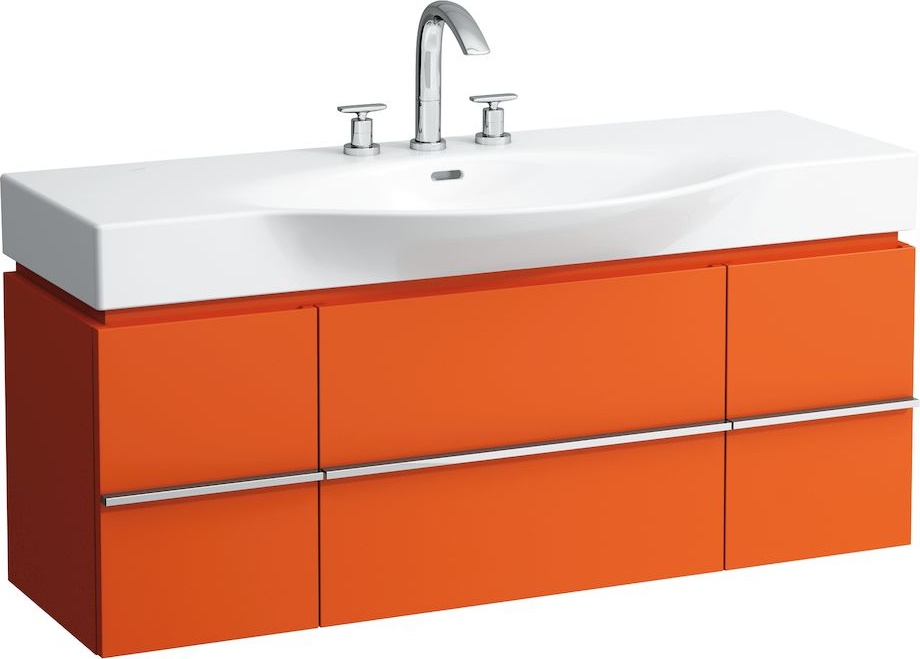 H4013020754751 Шкафчик под раковину, для раковин 811704, 812704, 2 выдвижных ящика с 2 дверцами, 2 стеклянные полки LAUFEN PRO - Вид №23