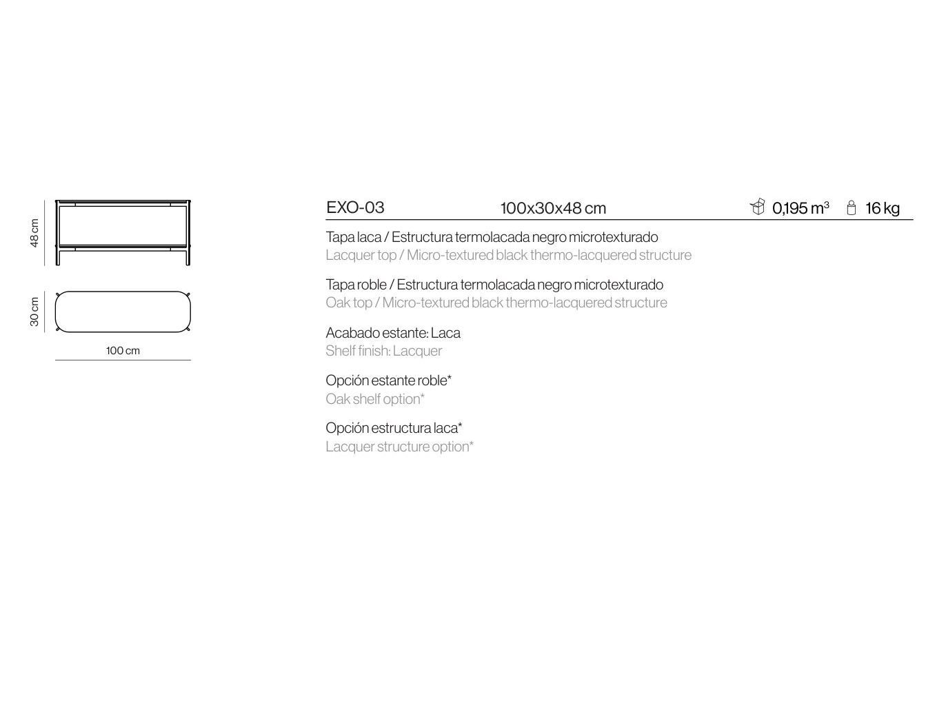 Прямоугольная консоль MDF Kendo Mobiliario ARCH-00114103 - Вид №3