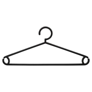 Плечики Plast Team Оеко 41.5 см полипропилен цвет черный